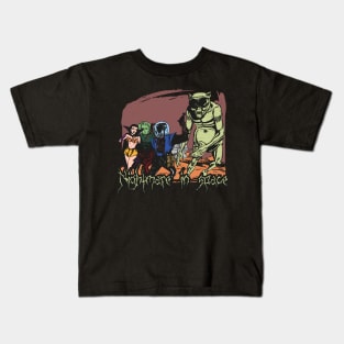 70S Horror Nightmare In Space Kids T-Shirt